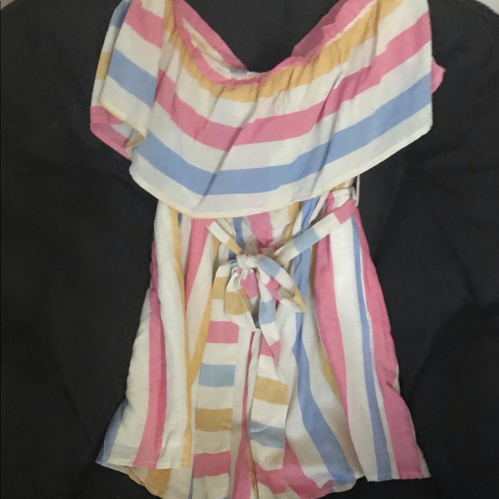 Striped romper